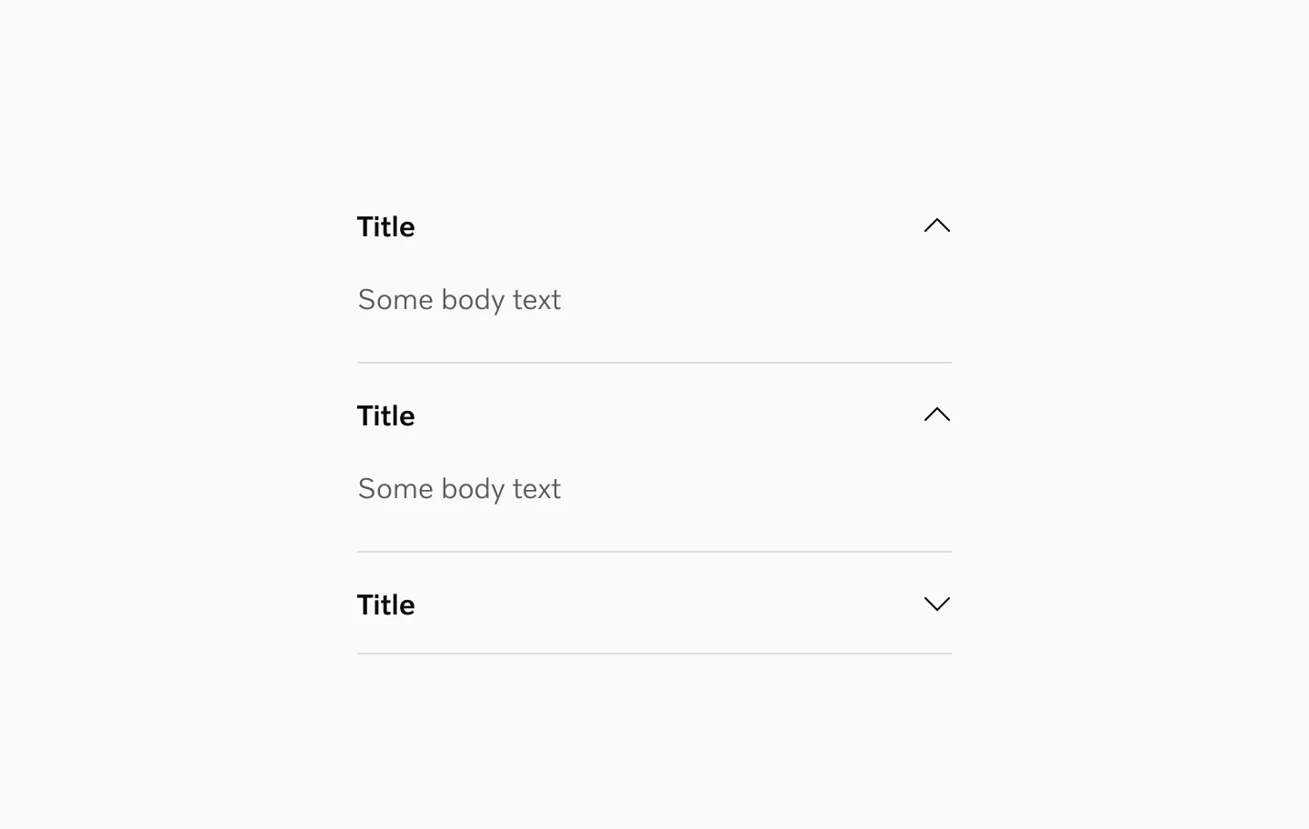 Showing 2 items open at the same time