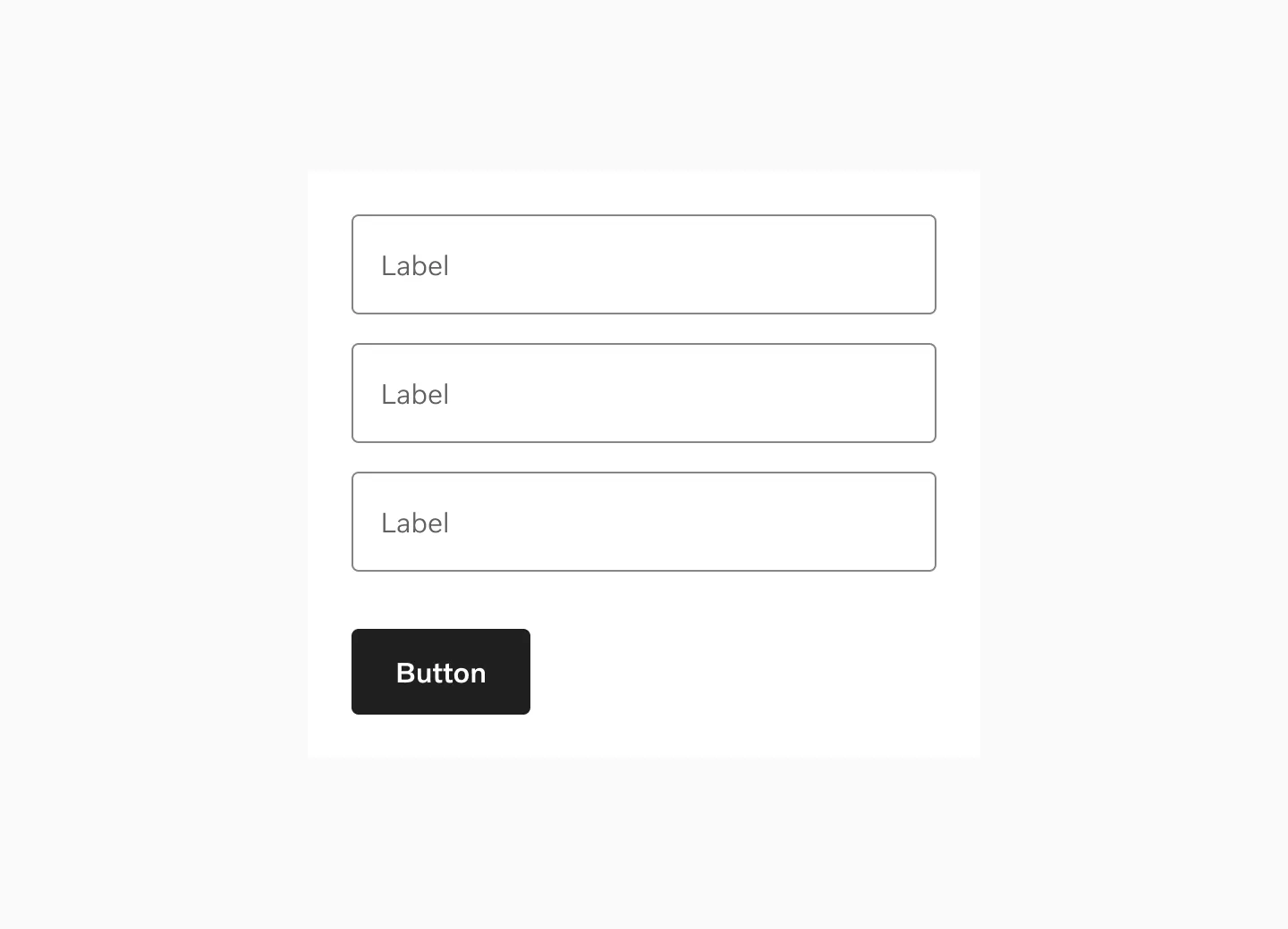 Flexible width button