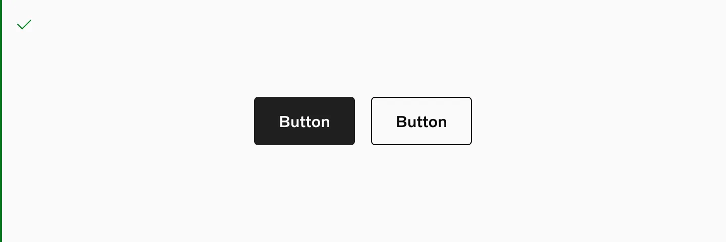 Its ok to group primary and secondary buttons