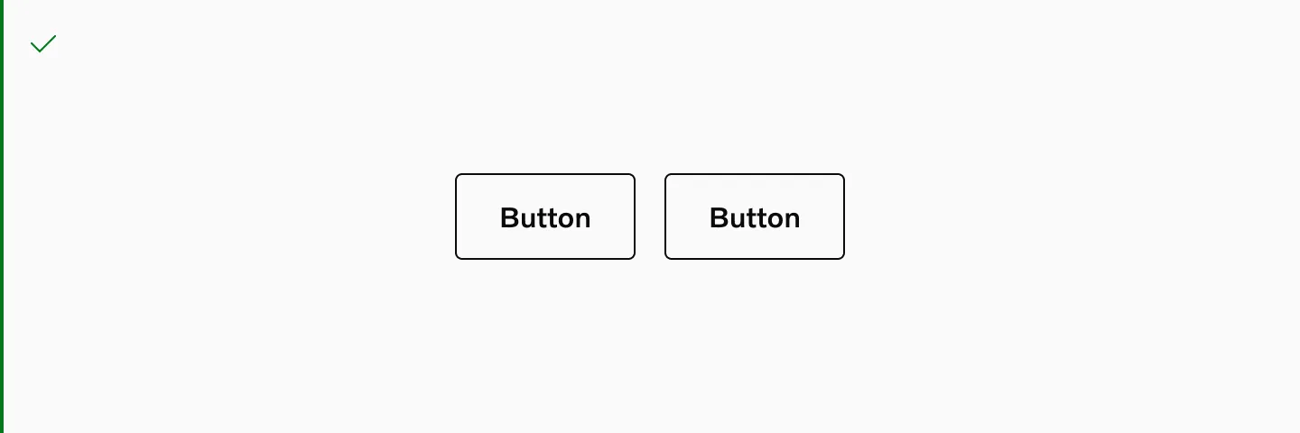 Its ok to group 2 secondary buttons