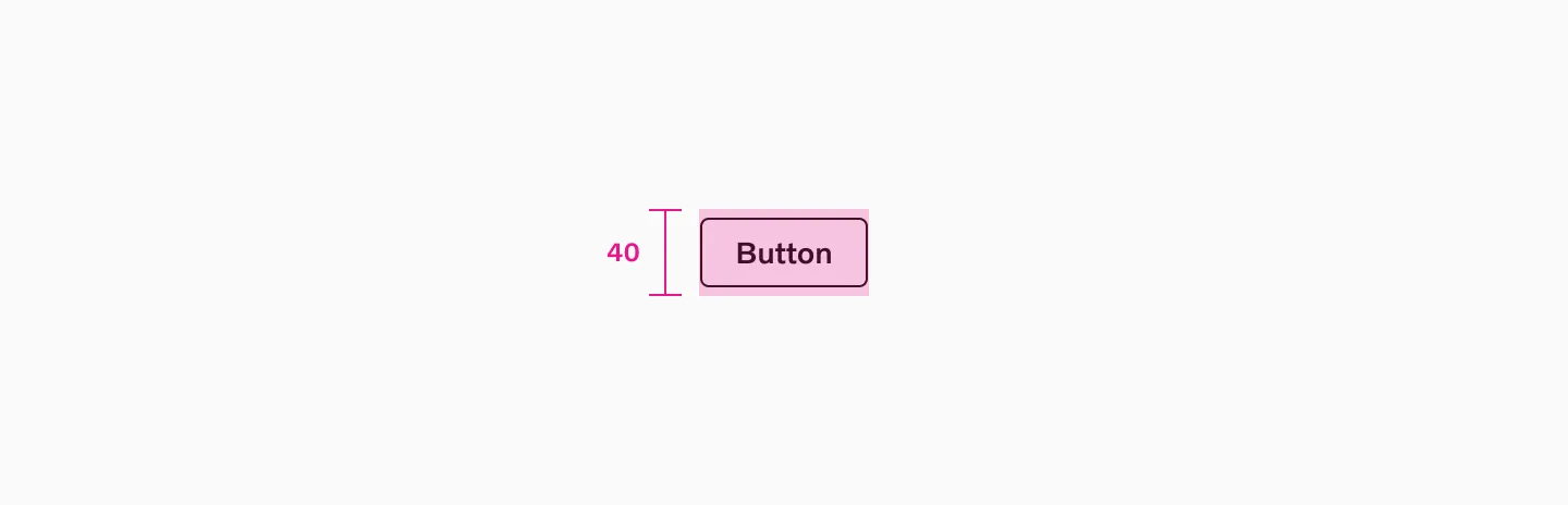 Button outlined small using 40px target size