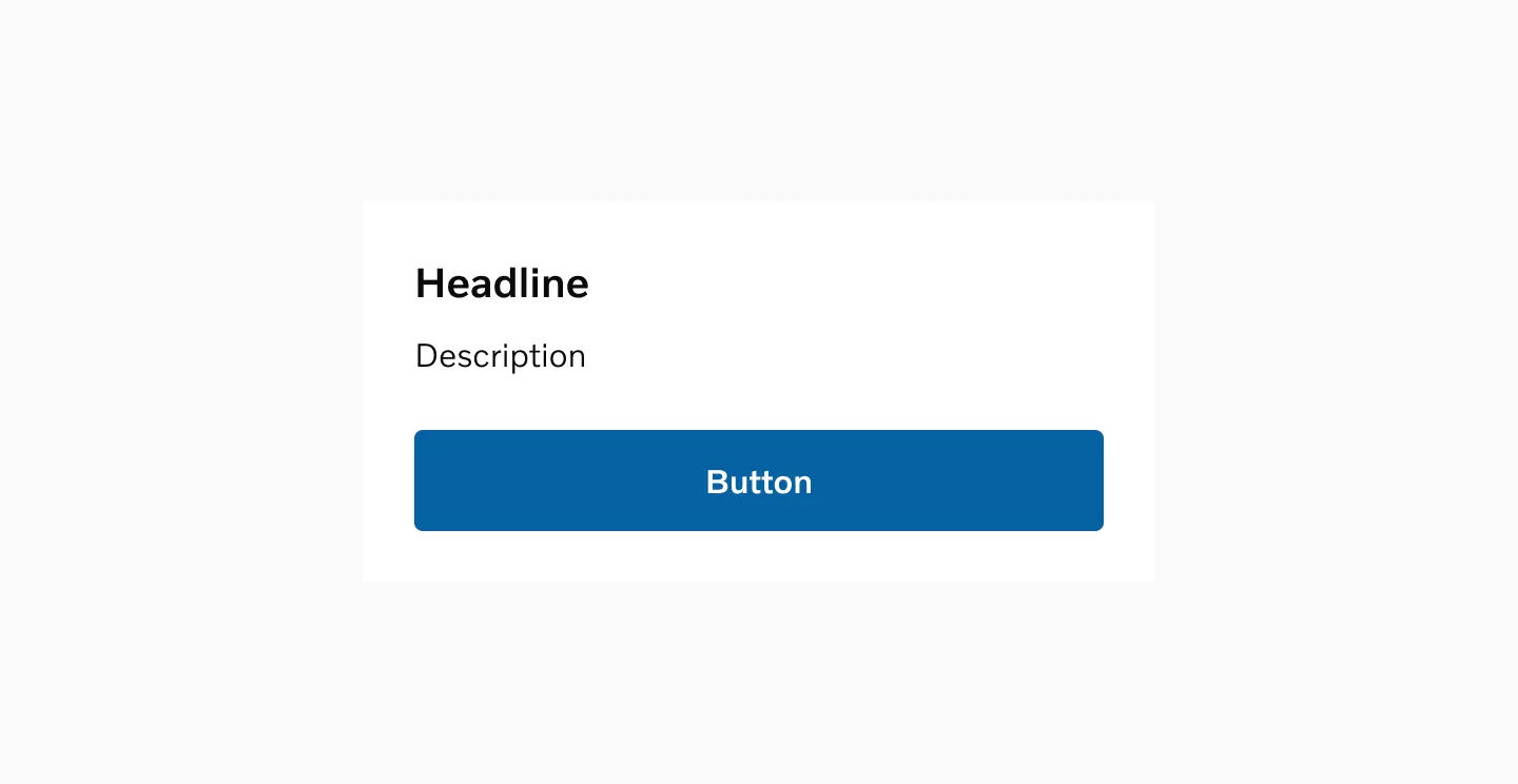 Single button full width
