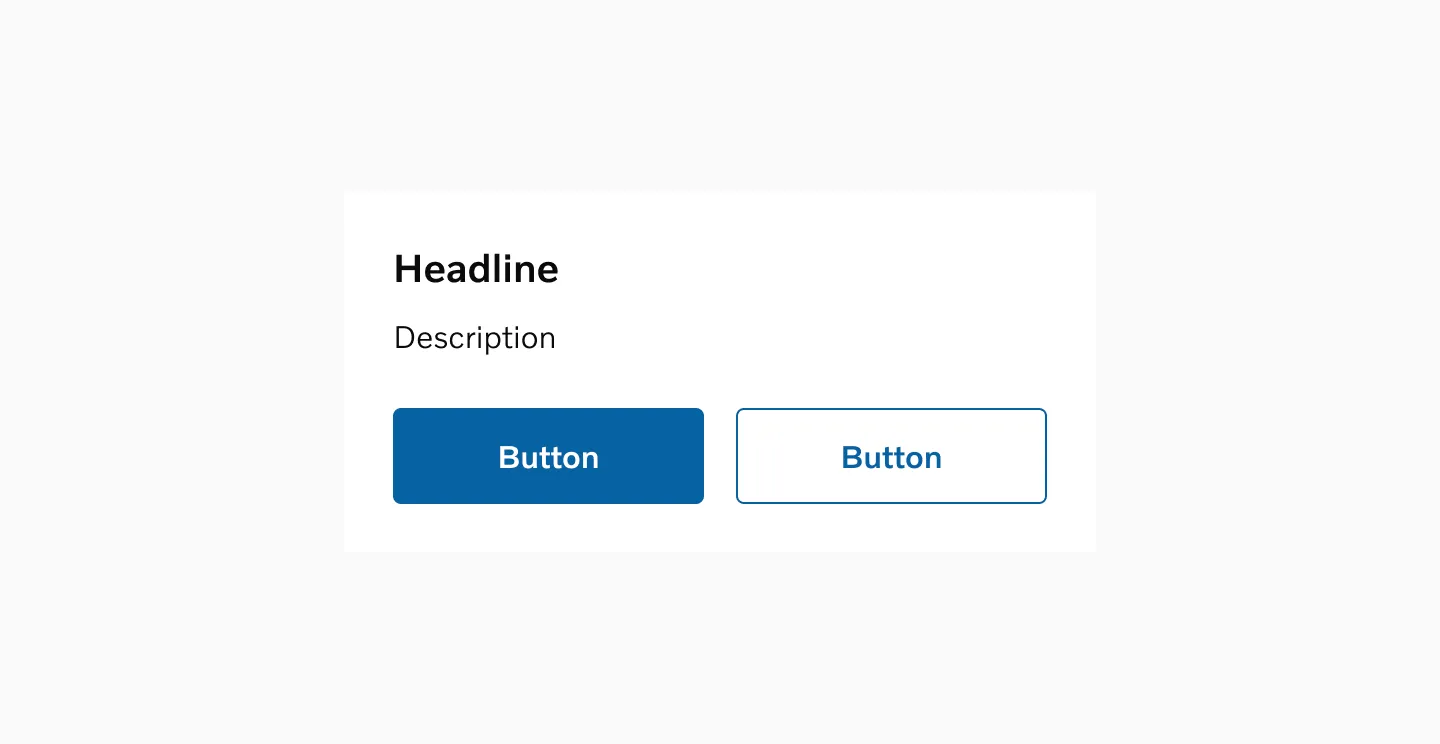Two buttons full width