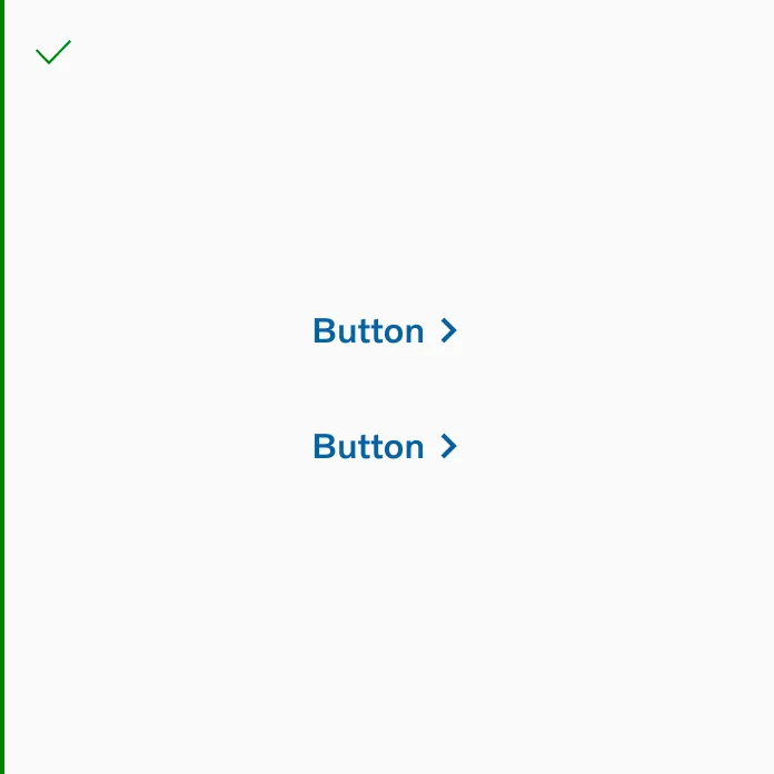 Do - stacked text buttons 0px spacing