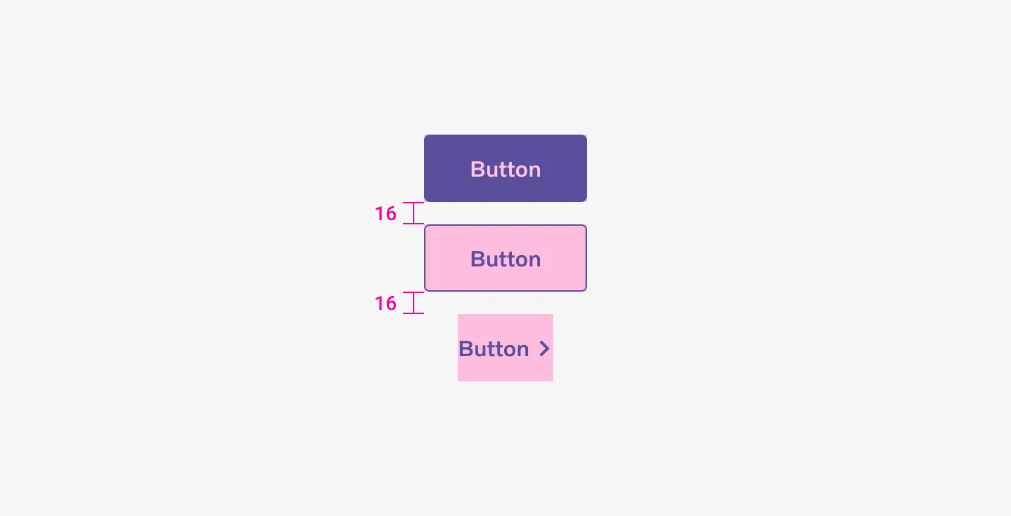 Vertical spacing - three buttons