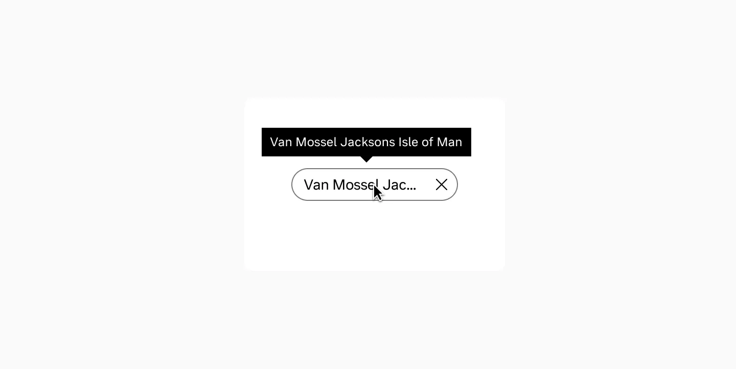 Truncated chip label with a tooltip showing the full text