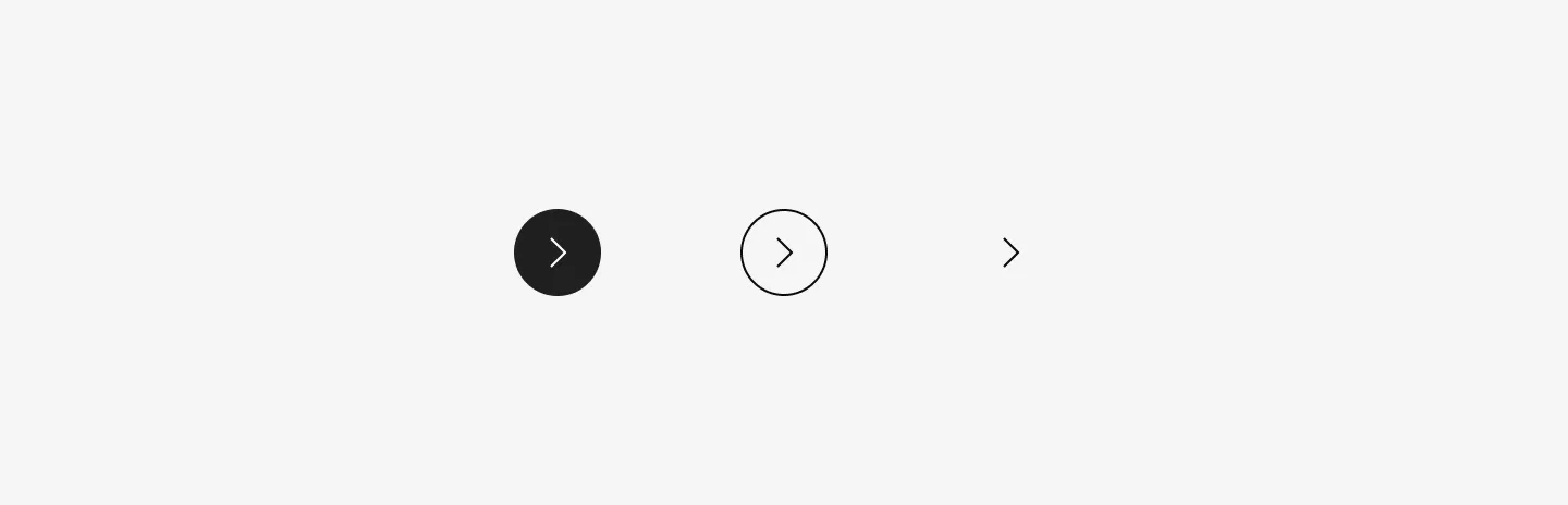 Showing: Icon button filled, Icon button outlined and Icon button clear