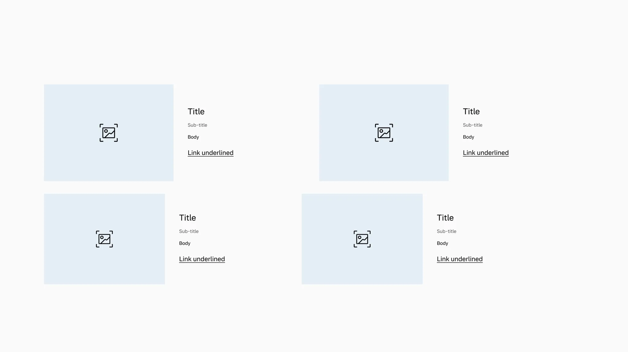 Media banner ratio variants