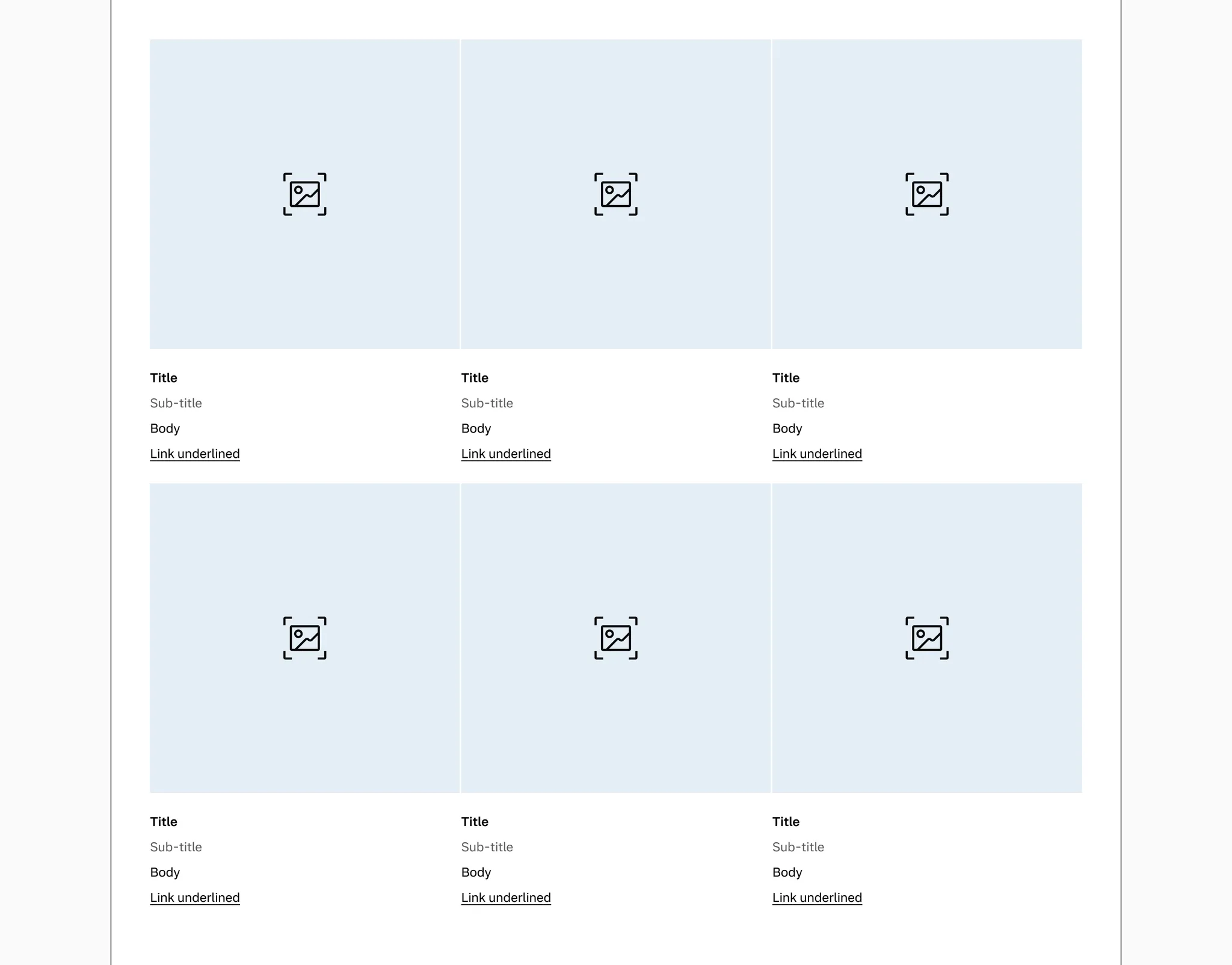 Media card with gridded-element-gap