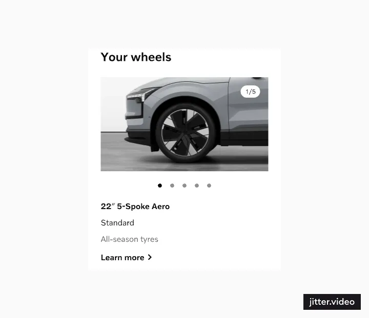 Animated pagination dots