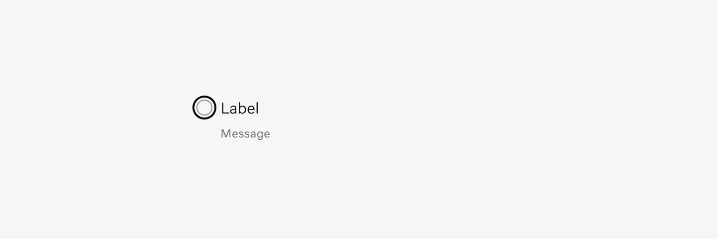 Radio button with keyboard focus