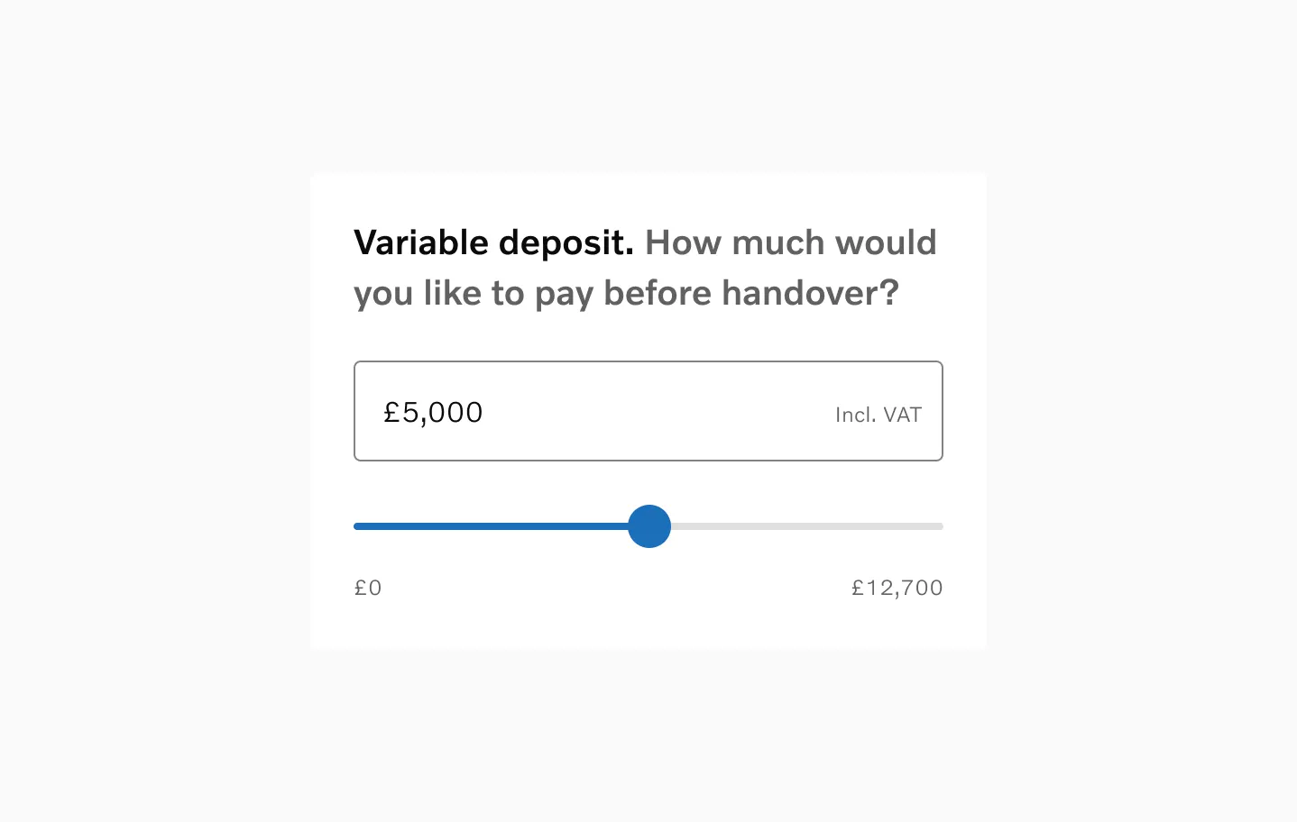 Range slider with numeric input