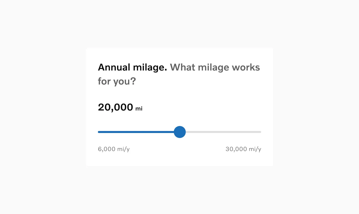 Range slider with value label