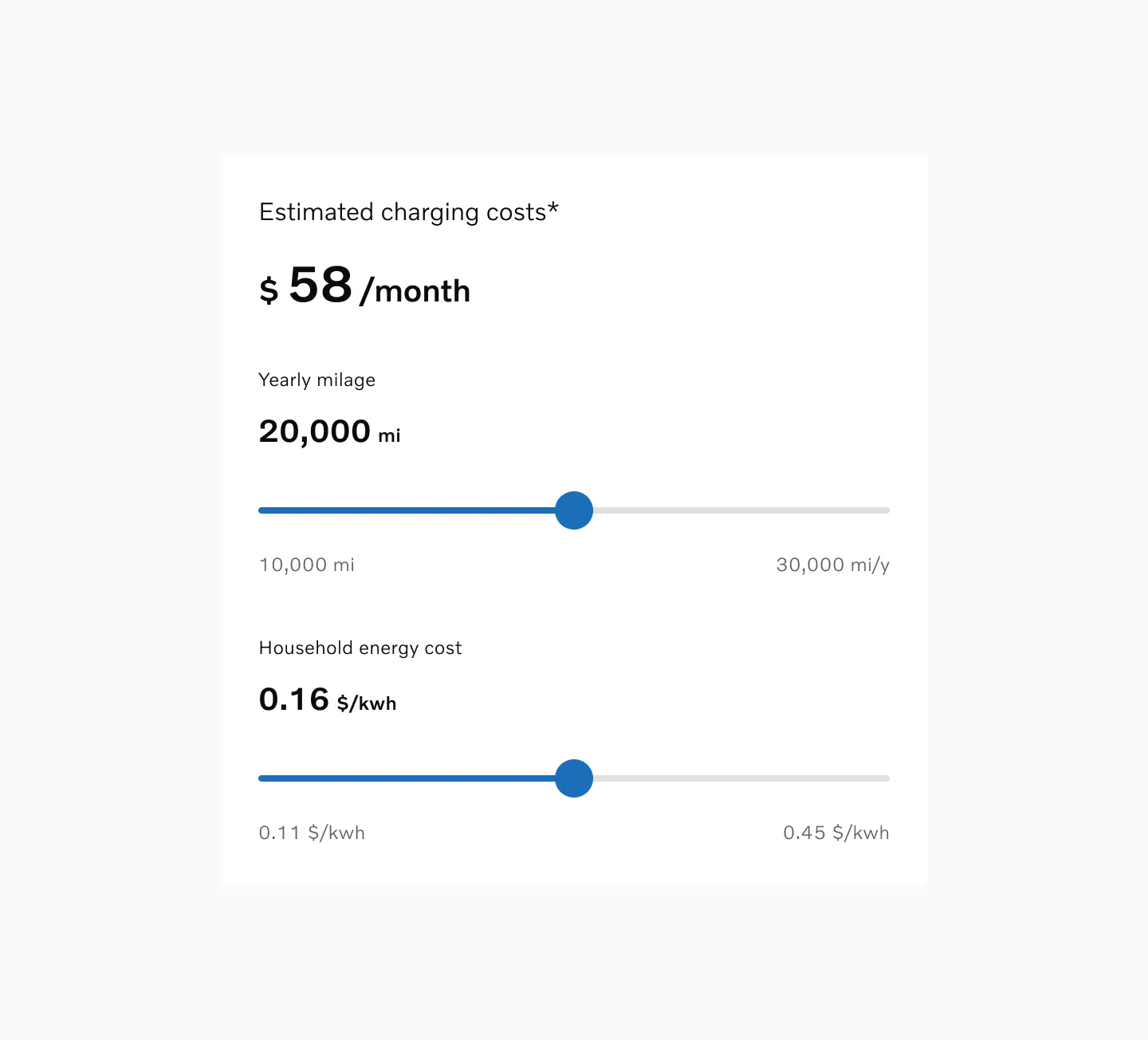 Multiple range sliders