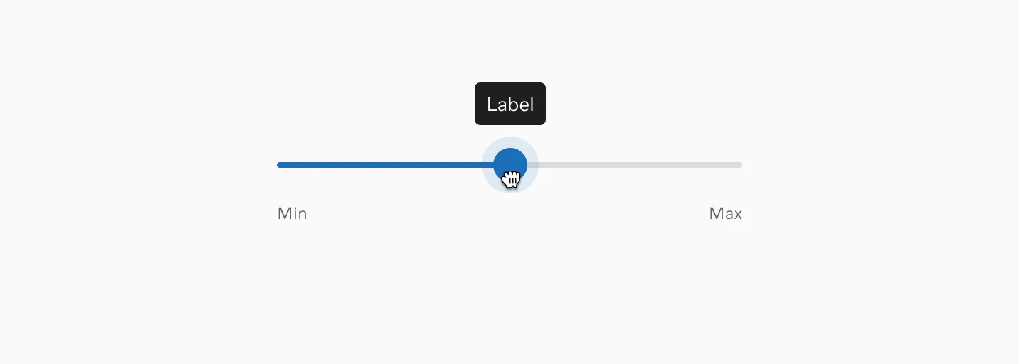 Range slider with tooltip