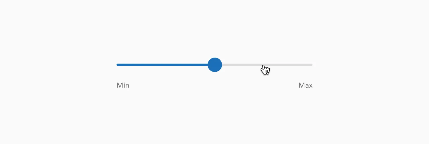 Range slider click interaction