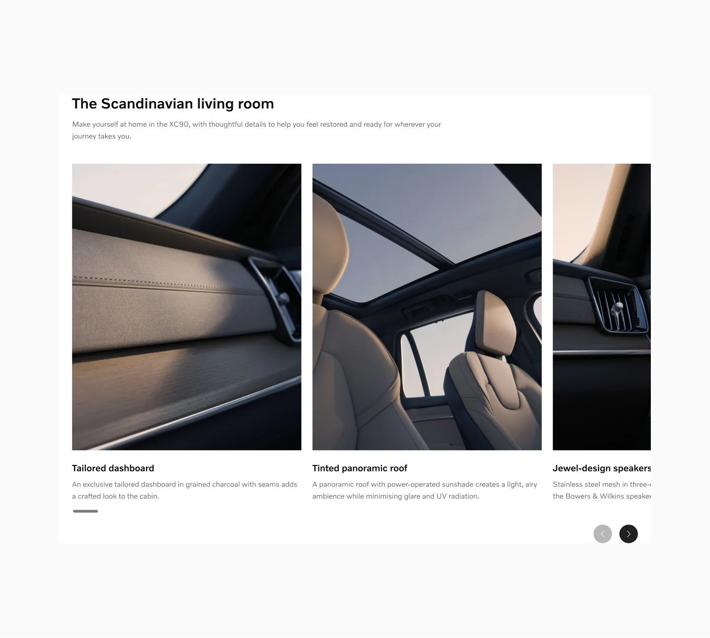 Interior cards in large breakpoint