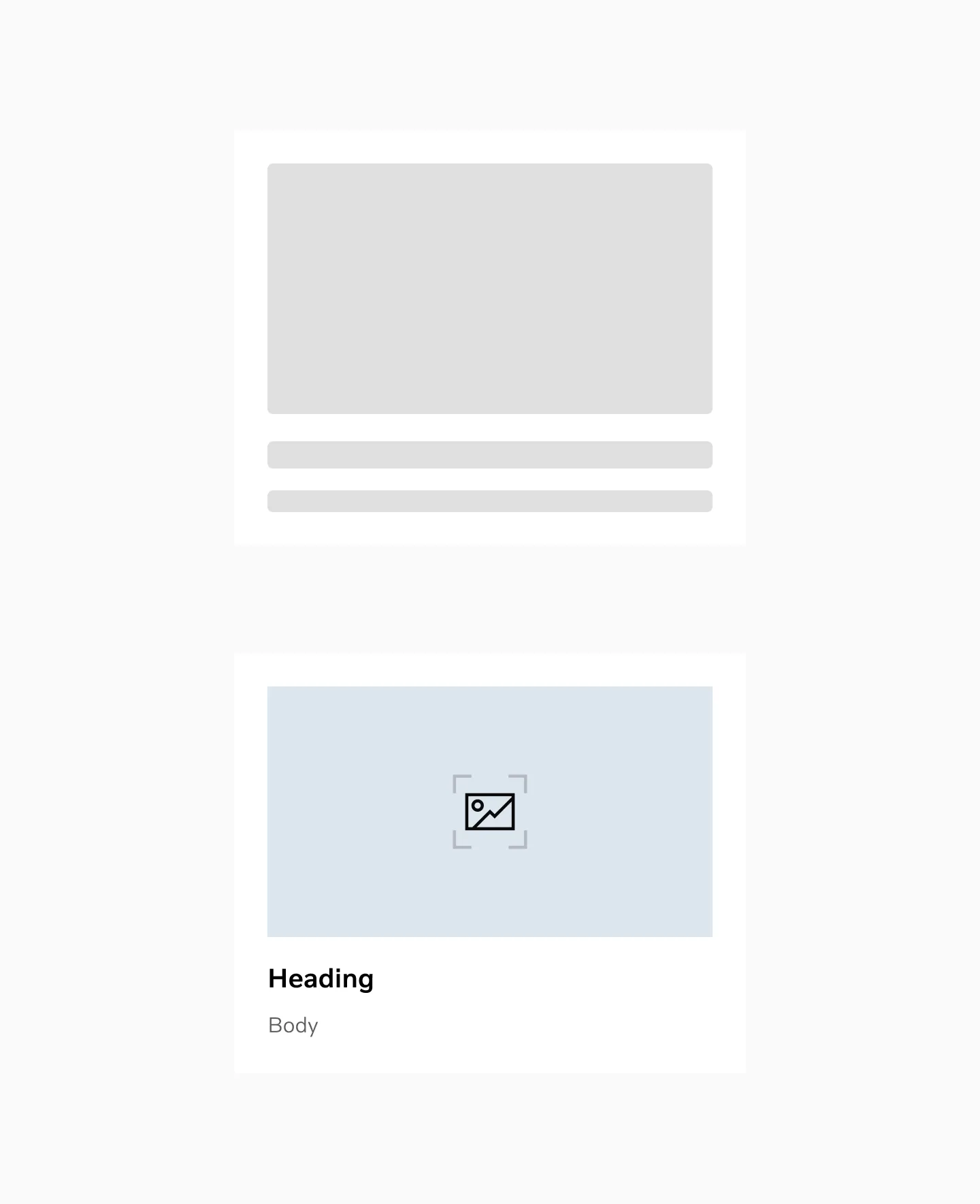 Displaying skeleton loading and loaded content