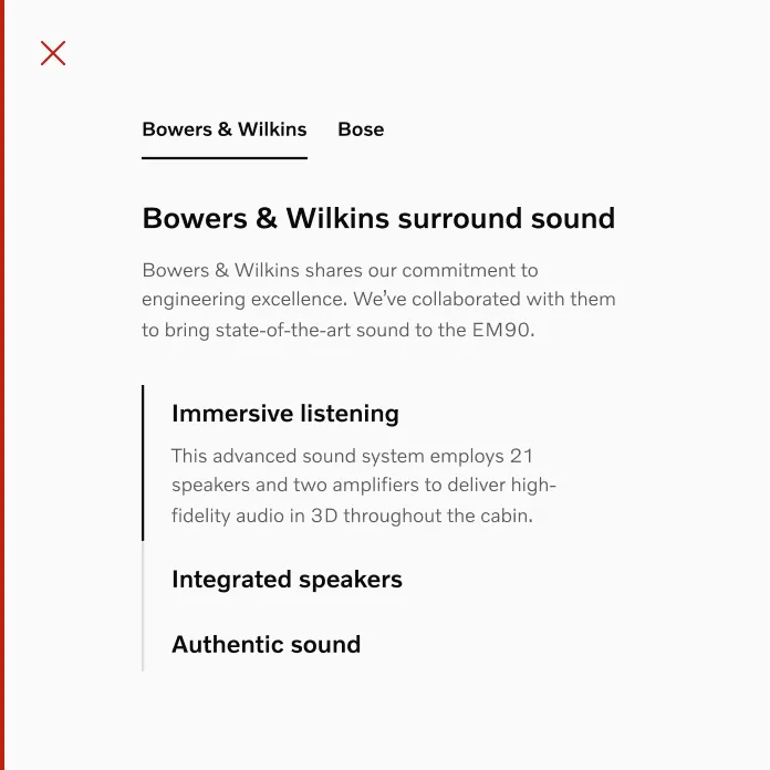Don't use tabs and stepped accordion together