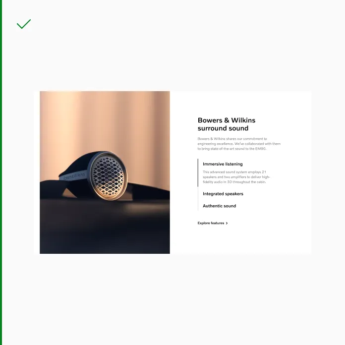 Do use larger image than the text element