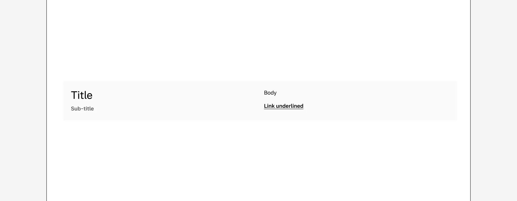 Text banner in page margin layout on lg breakpoint