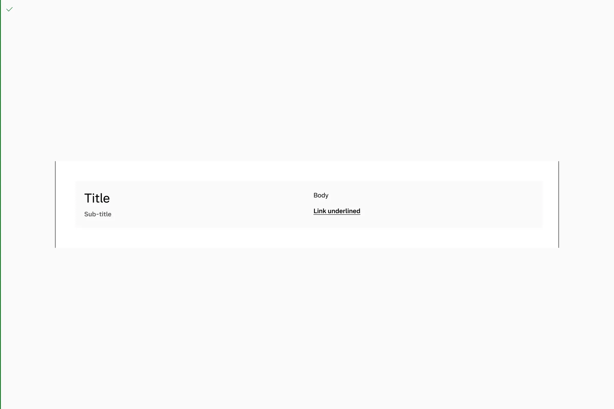 Text banner taking up full width of container