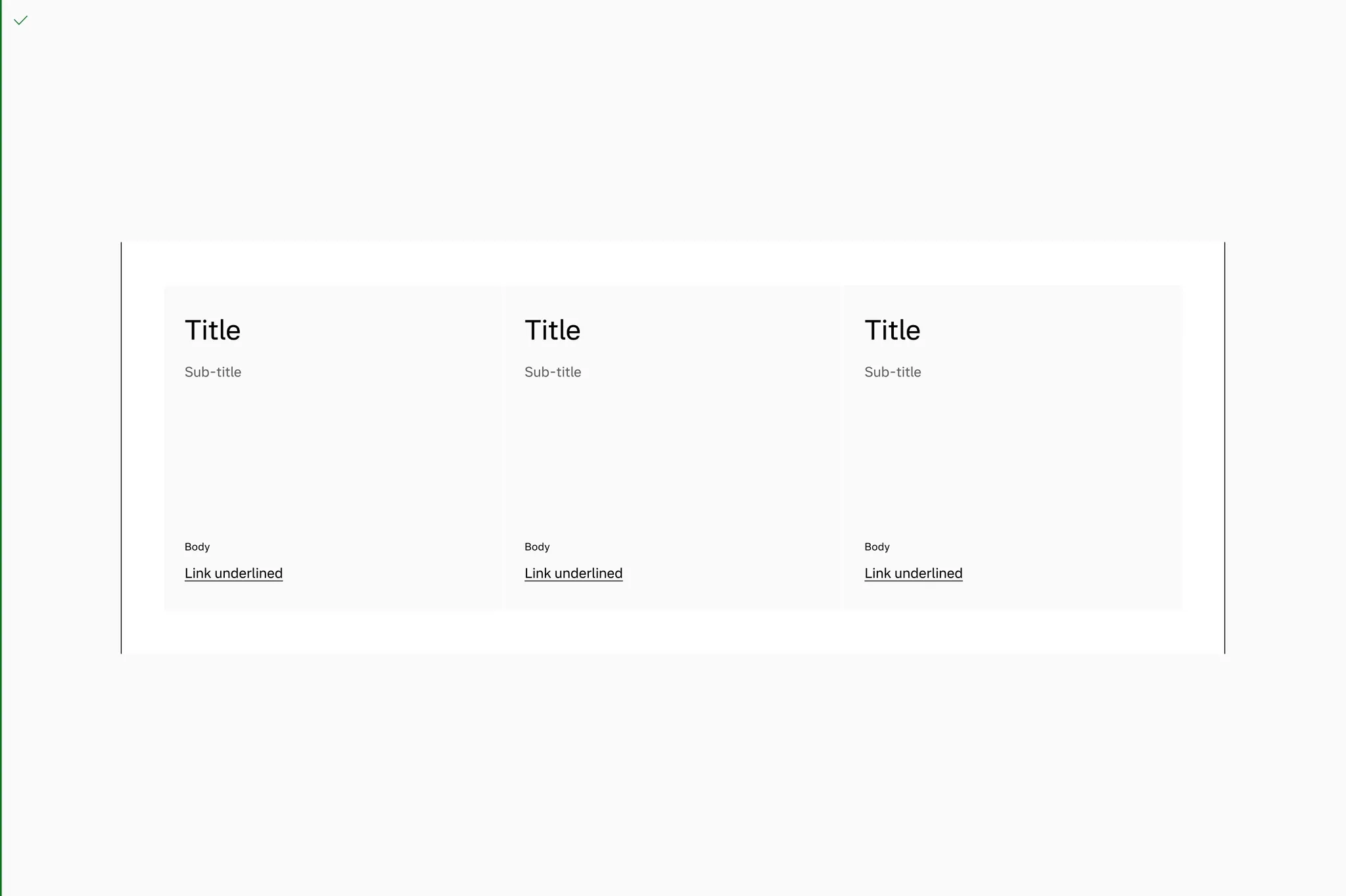 Text card in a constrained grid