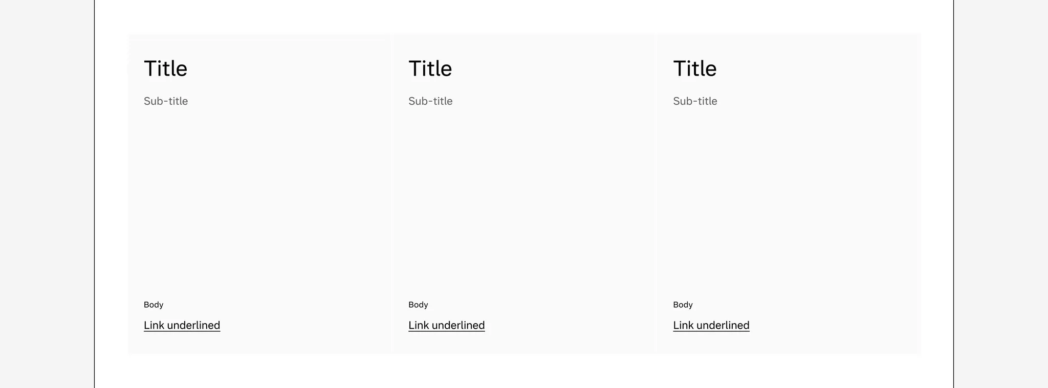 Text card with gridded-element-gap