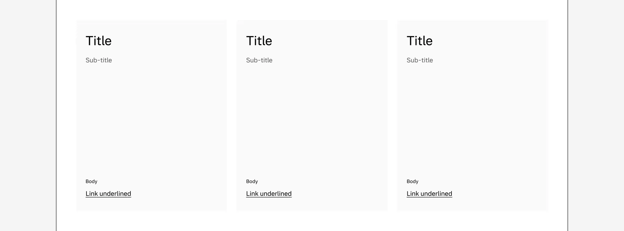 Text card with gutter
