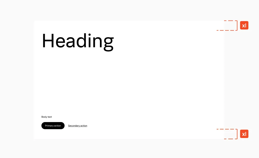 Text Hero spacing breakdown