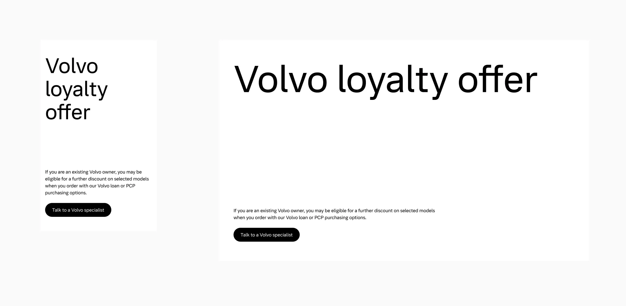 Text Hero example with Statement 3 heading