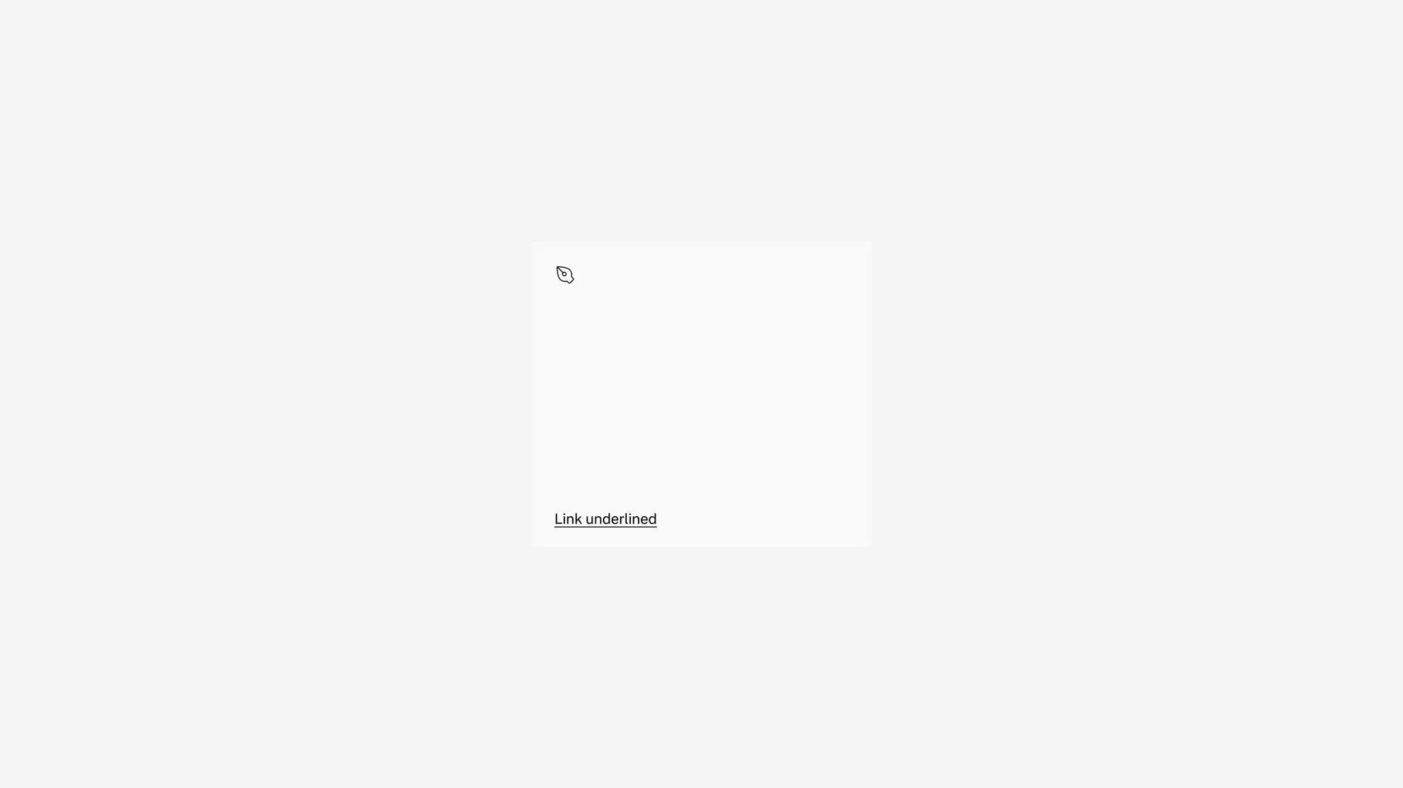 Text tile in default state