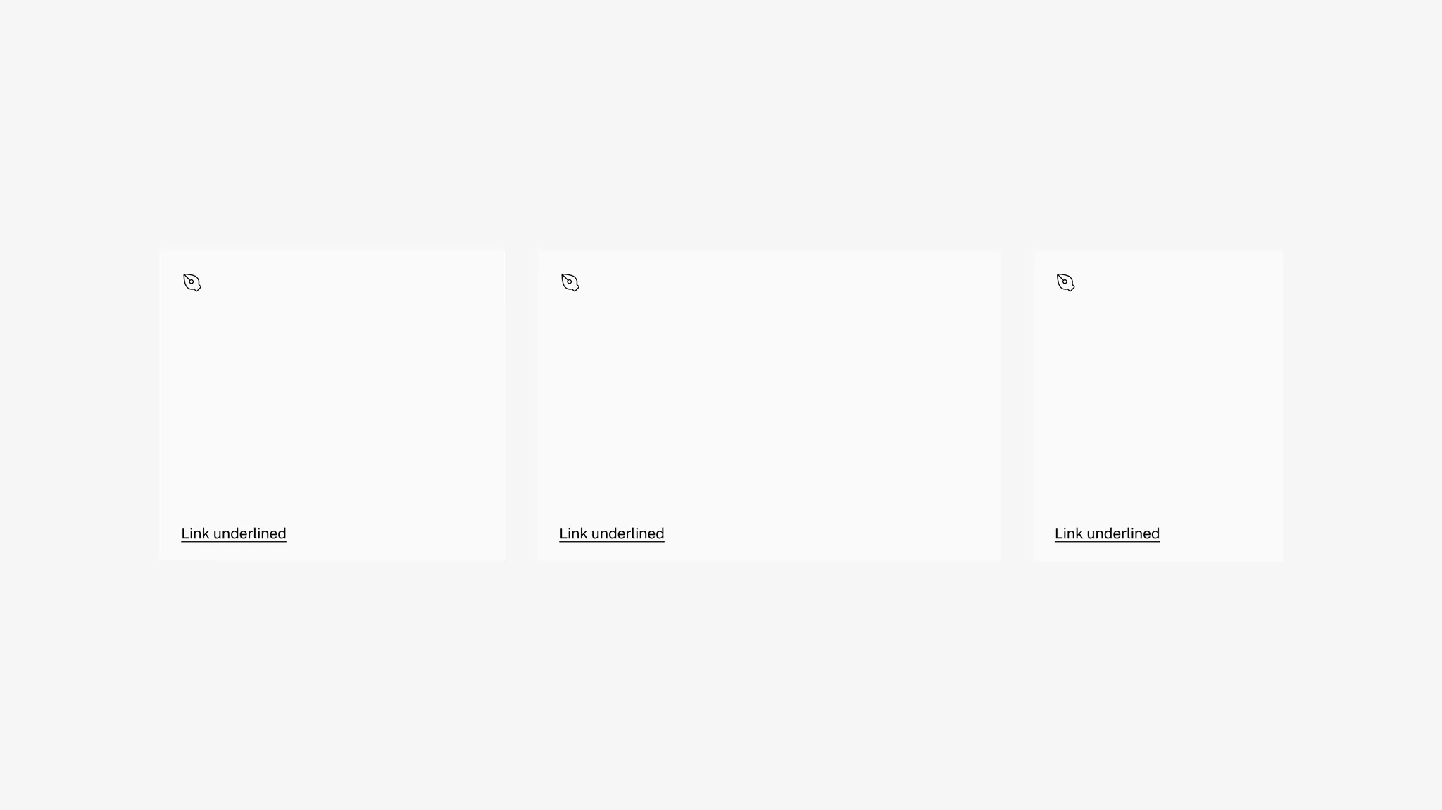 Text tile sizing variants overview