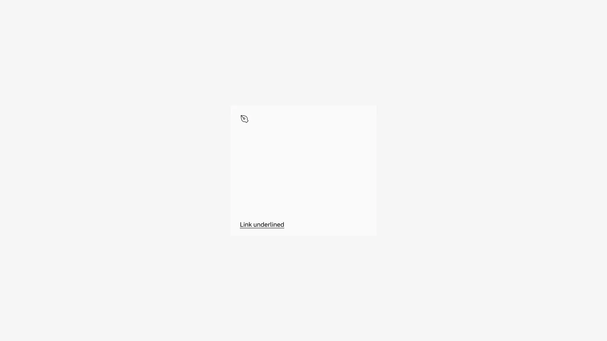 Text tile in secondary background