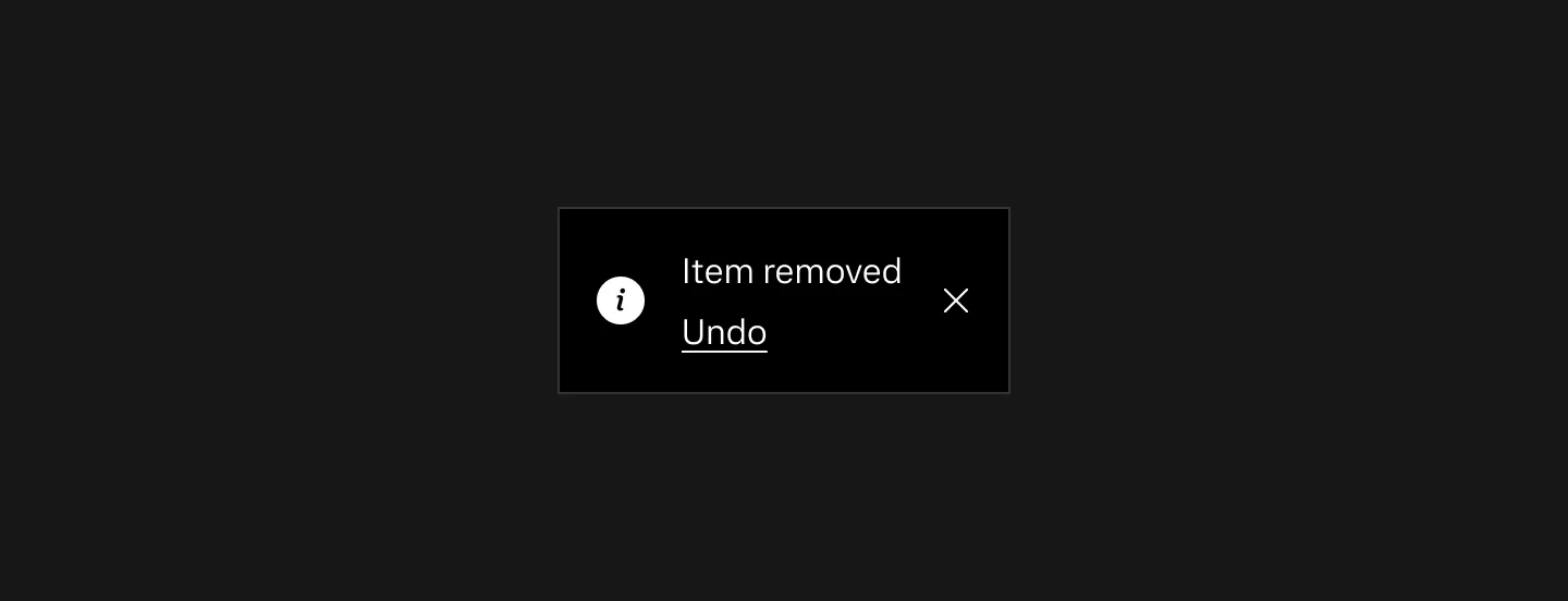 Toast message in dark mode
