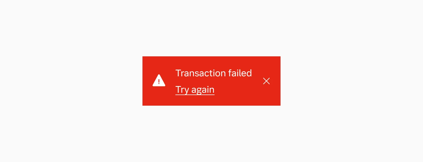 Positive toast message when an item has been removed
