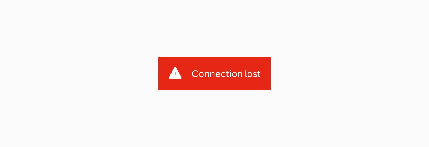 Negative toast message variant