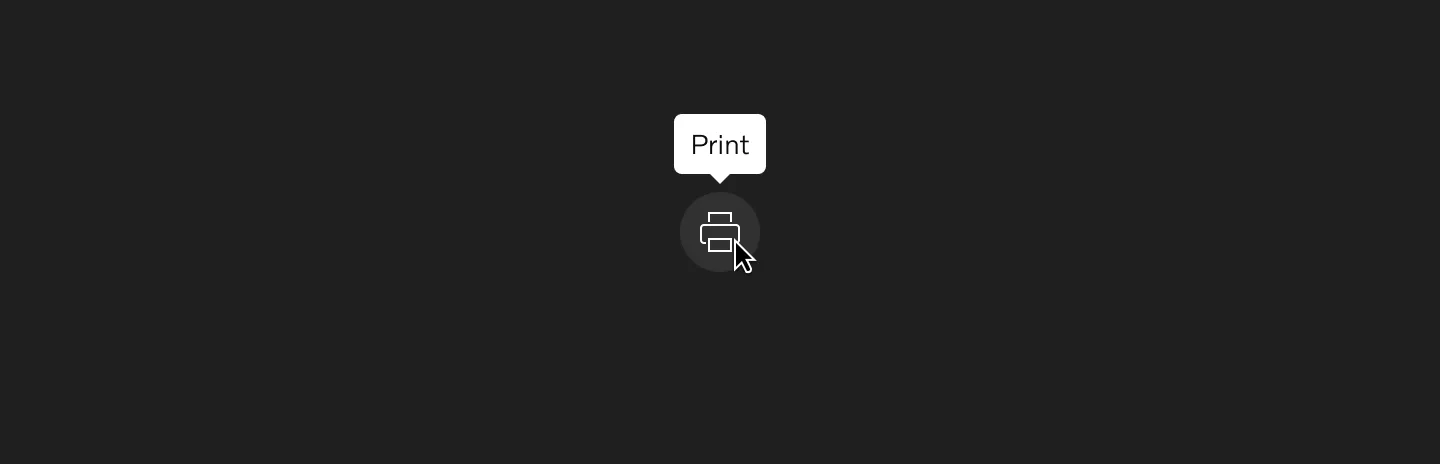 Tooltip in dark mode with light container