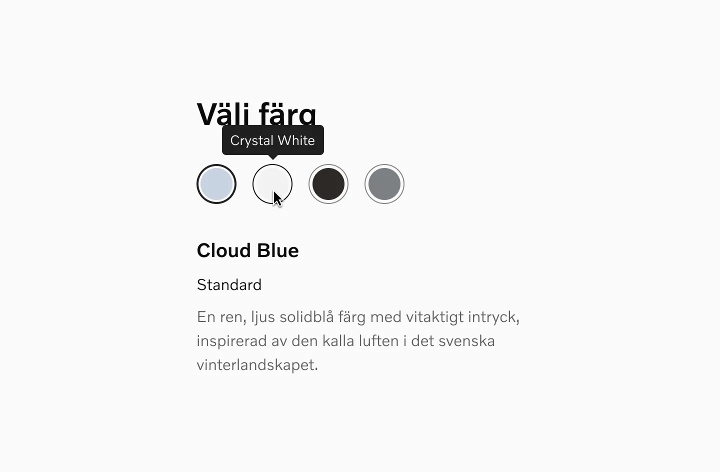 Example of a tooltip being used with a color picker